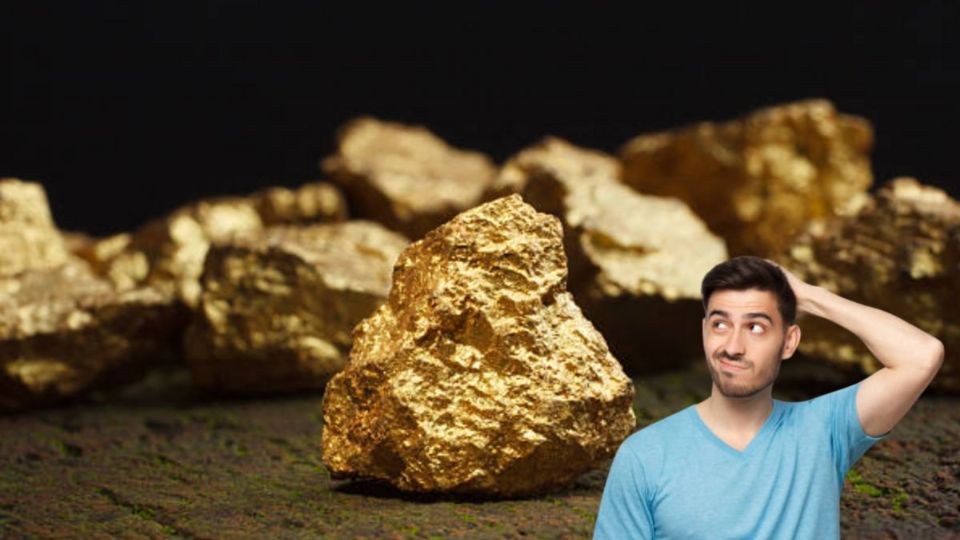 El oro es un metal valioso que solo puede obtenerse a través de un arduo trabajo en las minas.