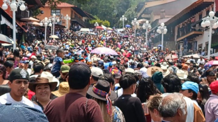 Lluvia de pétalos y desfile de Judas, termina Semana Santa con miles celebrando en El Chico