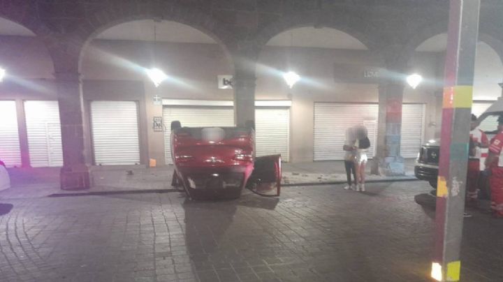 “¿Pestañeó?”, joven choca contra portales en zona centro de Celaya