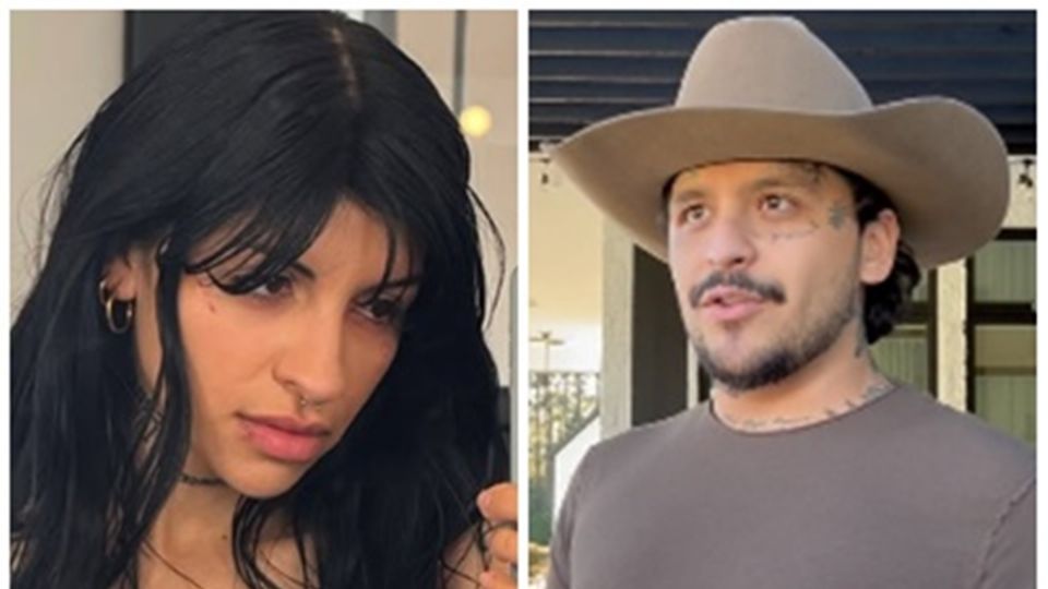 Con Christian Nodal, padre de su hija