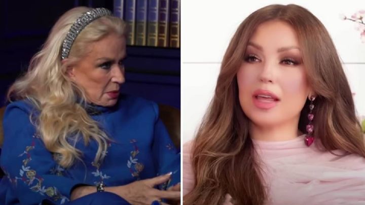 Thalía reacciona al fuerte reclamo de Laura Zapata para que le diga a dónde se llevó los restos de su madre