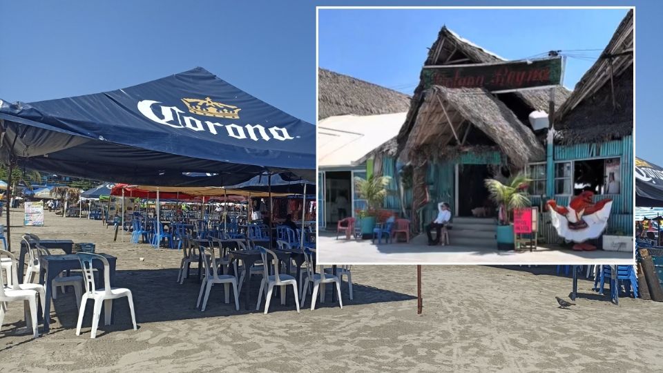 Tiktoker se lanza contra palapas de playa Villa del Mar de veracruz