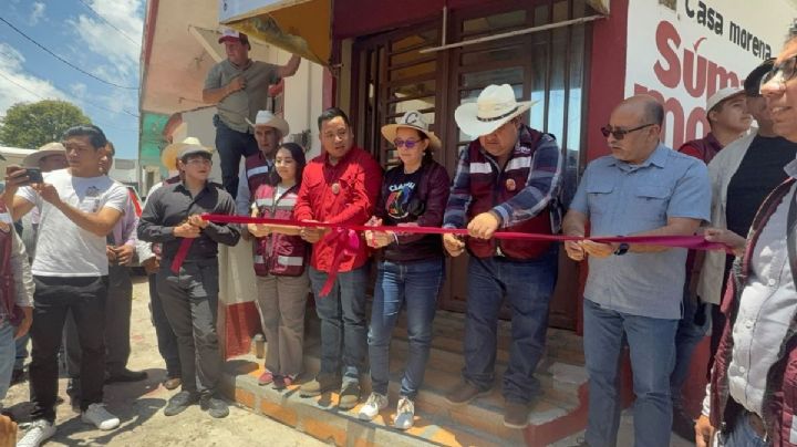 Inauguran primera casa de afiliación de Morena en Chiconquiaco