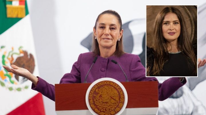 Sheinbaum aplaude a Salma Hayek en mañanera por esta razón
