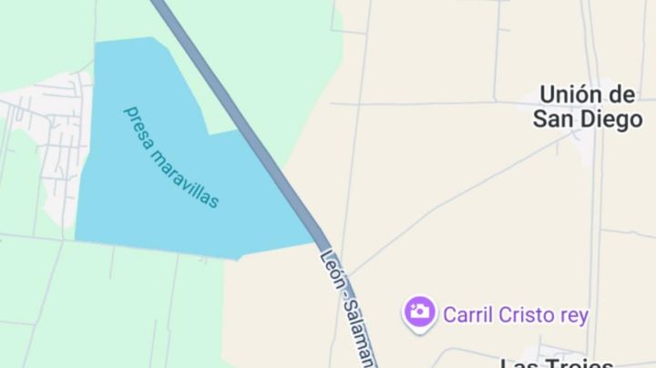 Una presa de Guanajuato solo tiene agua en Google Maps; en vivo está seca | VIDEO