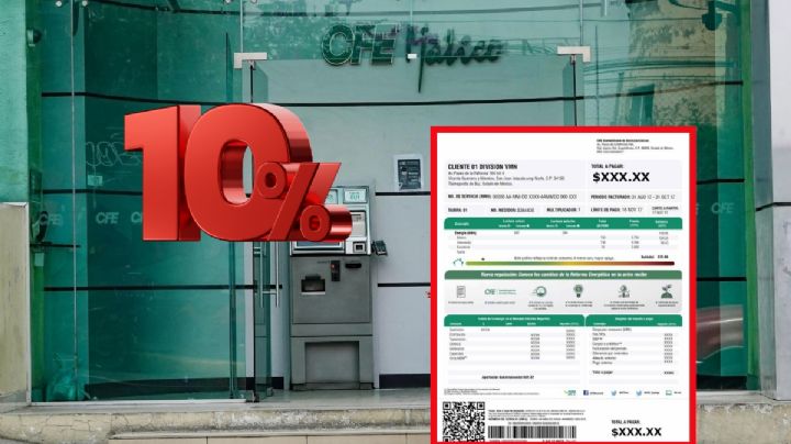 CFE lanza aviso a los que pagarían sólo el 10% de sus recibos de la luz
