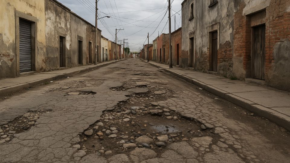 Calles descuidadas de Guanajuato