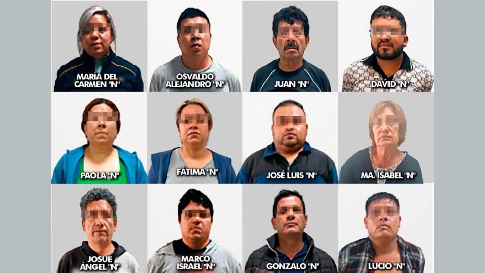 Los detenidos son 8 hombres y 4 mujeres.