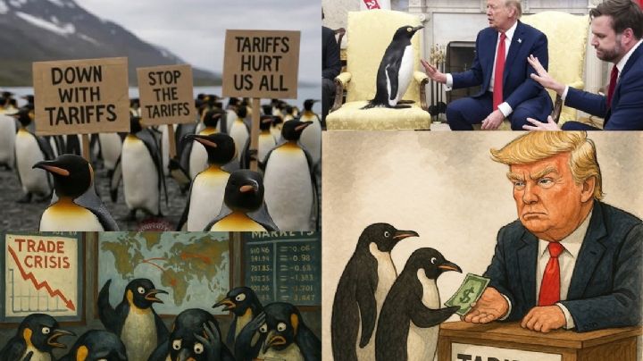 Pingüinos protestan contra aranceles de Trump | Memes