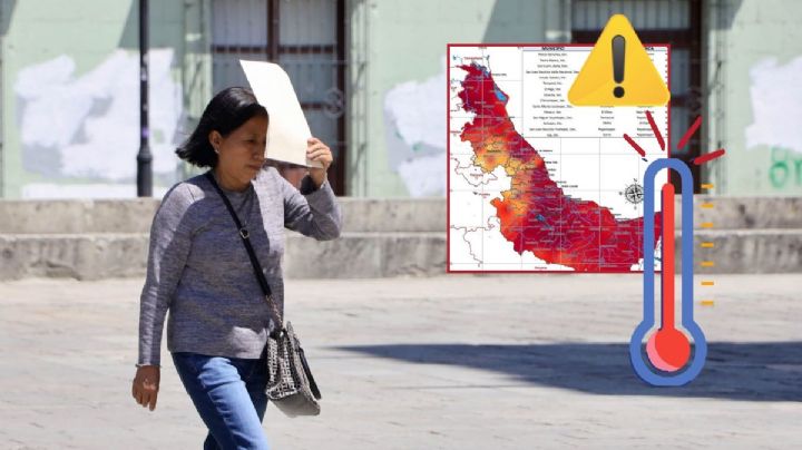Ola de calor en Veracruz: los 11 municipios más calurosos, hasta con 44°C, previo a frente frío