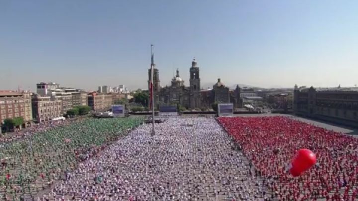 Así fue la mega clase nacional de Box en el Zócalo de la CDMX
