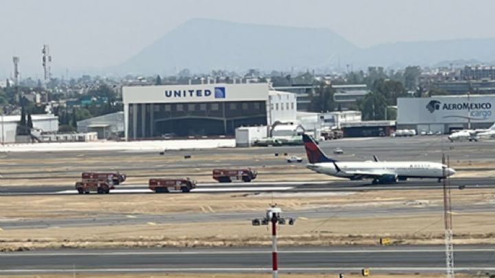 Aeropuerto de CDMX suspendió actividades por emergencia en vuelo de Delta