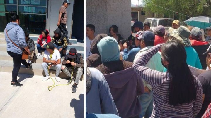 Pobladores retienen a presuntos ladrones y localizan bodega de objetos robados