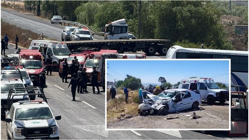 El accidente ocurrió a la altura del municipio de San Agustín Tlaxicaca