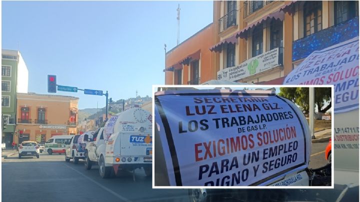 Gaseros bloquean la México-Pachuca y el centro de la Bella Airosa; así la protesta