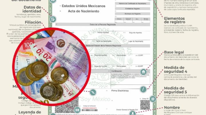 Acta de nacimiento: ¿habrá otro costo por obtener la copia certificada en 2025?