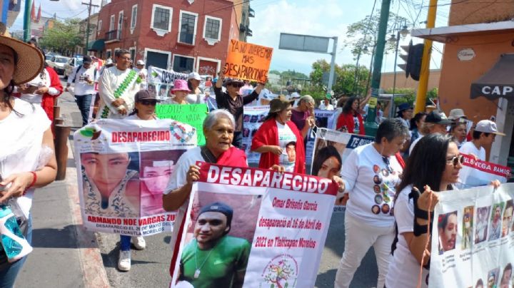 “10 de mayo, nada que festejar”: madres buscadoras marchan y exigen justicia