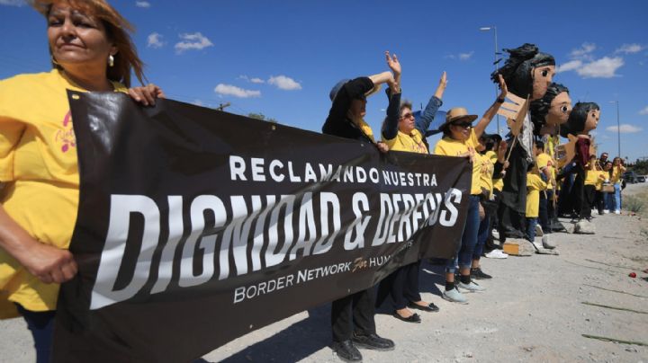 Madres viven jornada de dolor, protesta y resistencia en la frontera entre México y EU