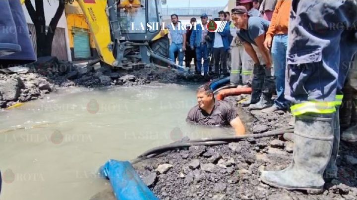 Venustiano Carranza: megafuga de agua provoca inundación y escasez
