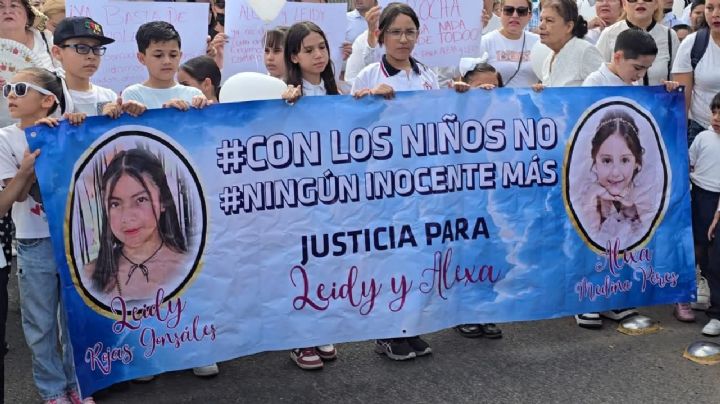 Primaria de Culiacán rinde homenaje a niñas asesinadas en Badiraguato; exigen justicia