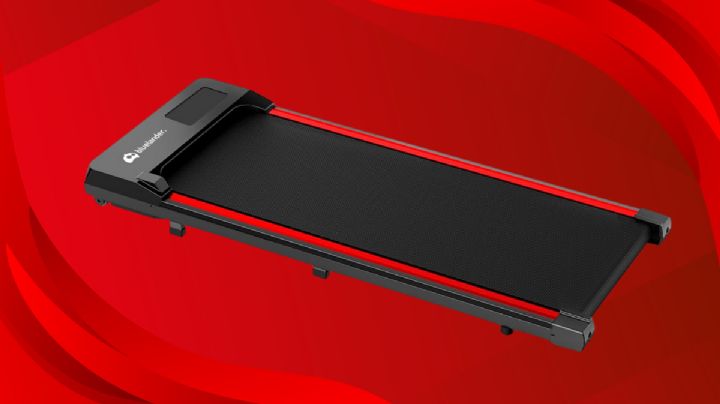 Esta caminadora cabe debajo del escritorio y te mantiene en forma sin salir de casa