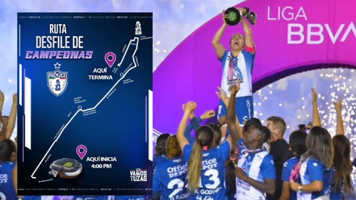 Esta es la ruta del desfile de las Tuzas del Pachuca, campeonas del Clausura 2025