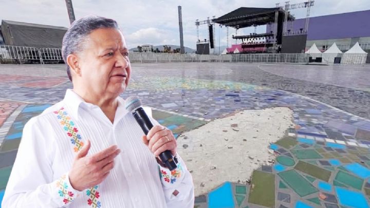 Previo a remodelación, macro mural de Byron Gálvez estaba dañado: Menchaca