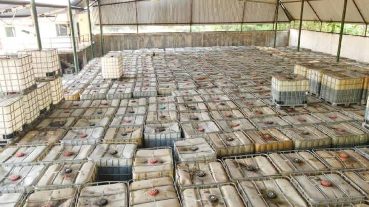 Decomisan 1.5 millones de litros de huachicol cerca de Dos Bocas