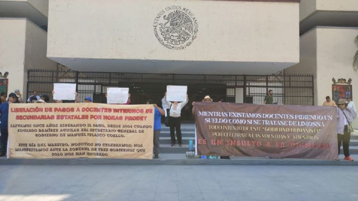Maestros alzan la voz en todo el país por derechos laborales y pagos atrasados