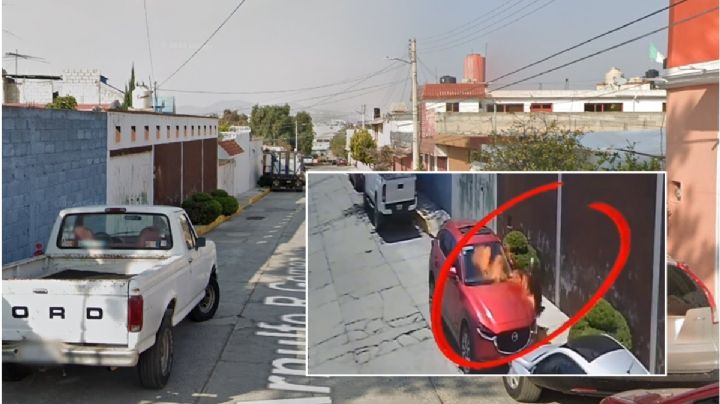 Hombre trata de incendiar camioneta estacionada en Pachuca; se quema y huye | VIDEO