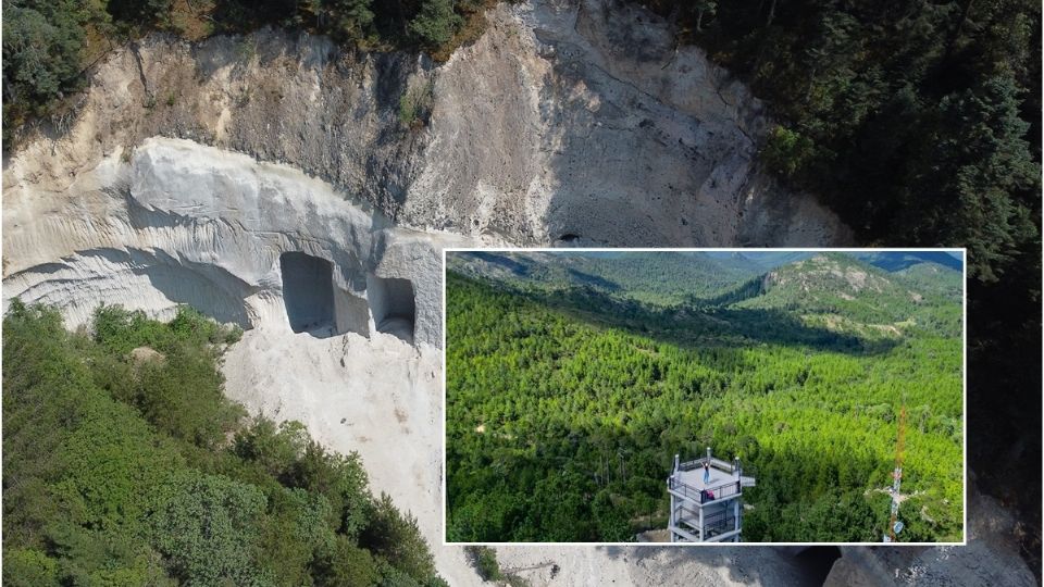 Se dice que desde el mirador es posible ver el bosque de Real del Monte