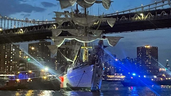 Sheinbaum rinde homenaje a cadetes fallecidos del Buque Cuauhtémoc