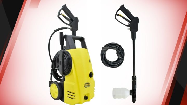 Esta hidrolavadora con manguera de 5 metros está arrasando en Mercado Libre por lo fácil que limpia todo