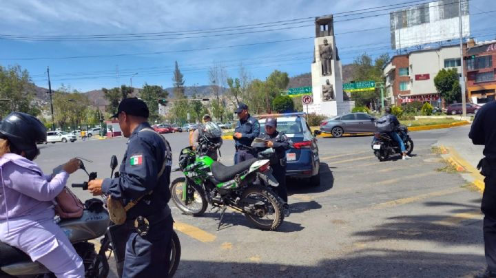 Detectan diez motos robadas y droga en operativo “Moto Segura” en Pachuca