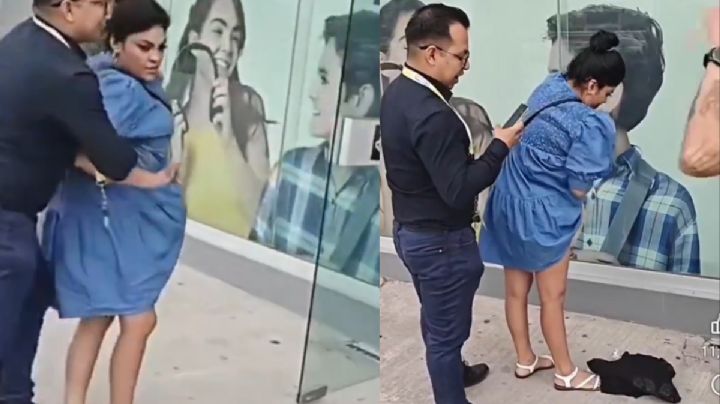 Así fue el robo a un Coppel de Monterrey; mujer finge embarazo