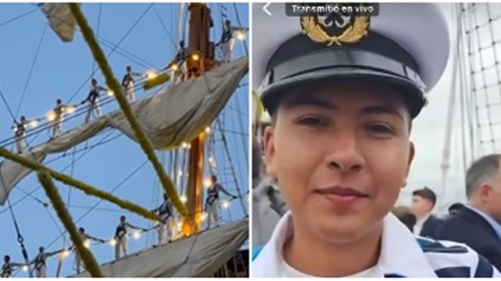 Nuevas imágenes del buque Cuauhtémoc en Nueva York