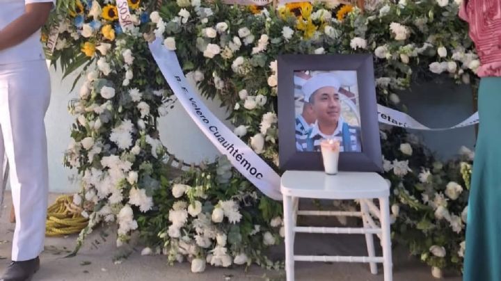 Oaxaca despide a Adal Jair, el marino fallecido en el buque Cuauhtémoc en NY
