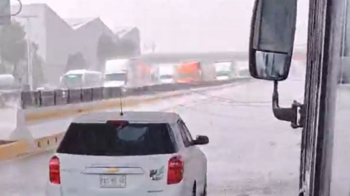 Caos en Edomex por  lluvias: reportan afectaciones en la México-Querétaro