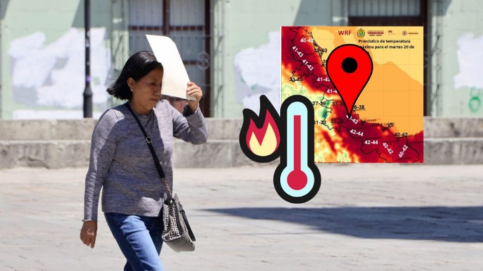 Los dos municipios de Veracruz que llegaron a 53°C de sensación térmica hoy 20 de mayo