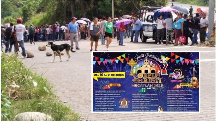 Pobladores bloquean acceso a su municipio; piden dinero para su feria patronal