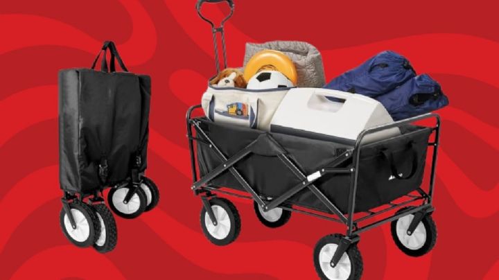 ¿Te vas de picnic, al súper o al parque? Este carrito tipo wagon es el más vendido en Amazon y está en promoción