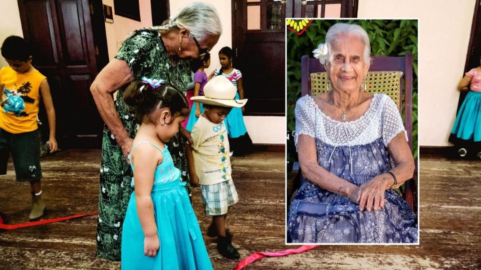 Elena Ramírez, bailadora tradicional de casi 100 años, es reconocida en Bellas Artes