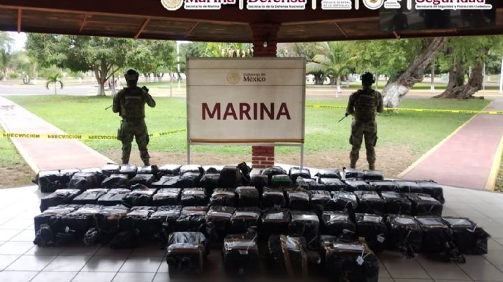 Marina decomisa 1.2 toneladas de cocaína en Michoacán