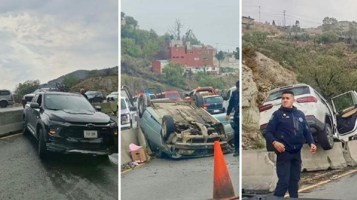 Accidentes en Corredor de la Montaña y la México-Tuxpan; movilización policiaca y largas filas de autos