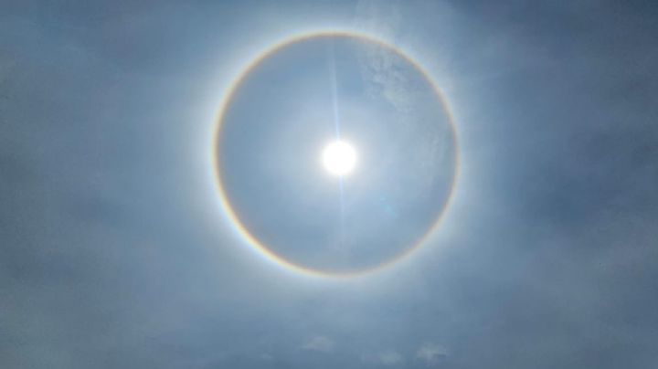 Esto significa el halo solar que se formó en Veracruz hoy sábado 24 de mayo
