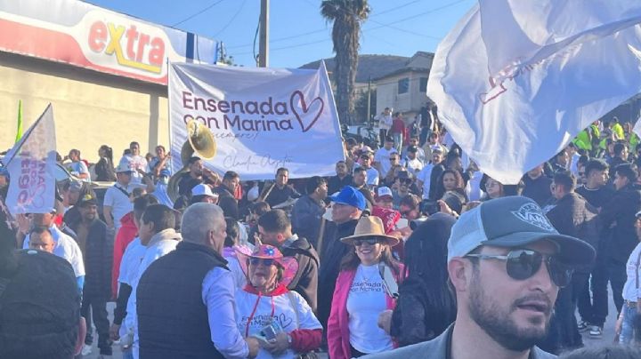 Protestan contra Marina del Pilar en Tijuana; su gobierno responde con acarreo y verbena
