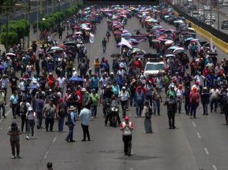 CNTE anuncia bloqueos en CDMX; instalarán plantón en Congreso de la Unión
