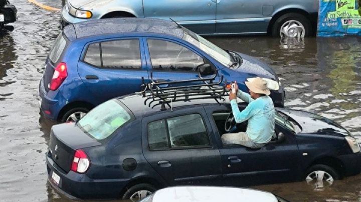 Lluvia provoca caída de barda, accidentes e inundaciones en Pachuca I Imágenes
