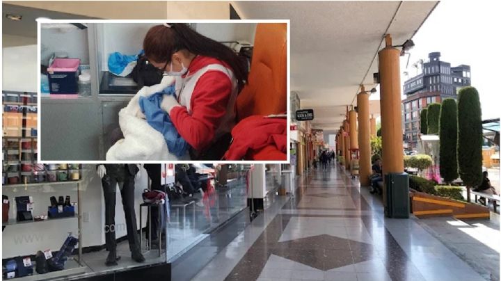 Mujer da a luz en baños de cafetería en Plaza Bella de Pachuca