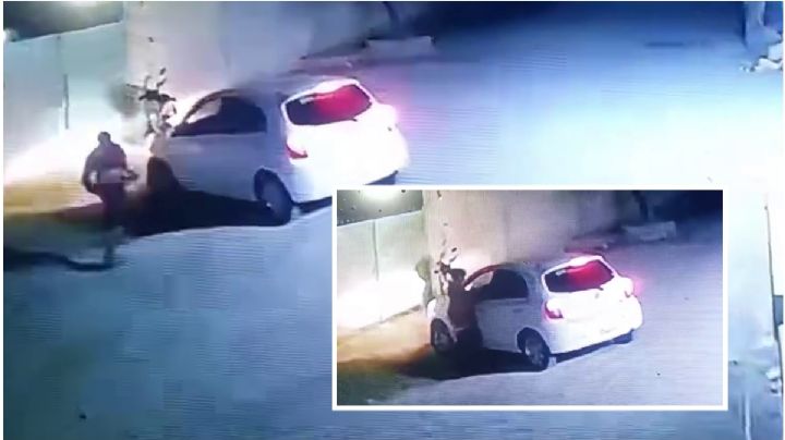 Sujeto agrede a mujer afuera de su domicilio mientras se estacionaba | VIDEO